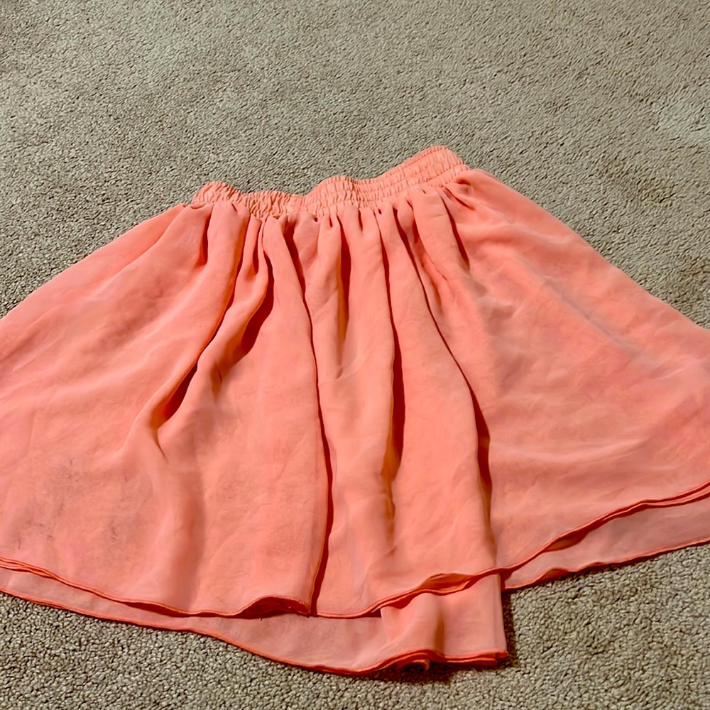Salmon Pink Mini Skirt Size XS/S - American Apparel